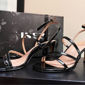 Black Patent Leather Stiletto Heels